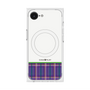 プレミアムスクエアケース with MagSafe［ CASEPLAY Tartan Check - Purple ］