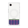 プレミアムスクエアケース with MagSafe［ CASEPLAY Tartan Check - Purple ］