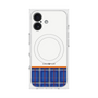 プレミアムスクエアケース with MagSafe［ CASEPLAY Tartan Check - Blue ］
