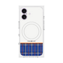 プレミアムスクエアケース with MagSafe［ CASEPLAY Tartan Check - Blue ］