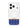 プレミアムスクエアケース with MagSafe［ CASEPLAY Tartan Check - Blue ］
