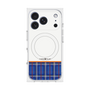 プレミアムスクエアケース with MagSafe［ CASEPLAY Tartan Check - Blue ］