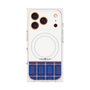 プレミアムスクエアケース with MagSafe［ CASEPLAY Tartan Check - Blue ］