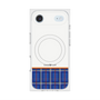 プレミアムスクエアケース with MagSafe［ CASEPLAY Tartan Check - Blue ］