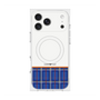 プレミアムスクエアケース with MagSafe［ CASEPLAY Tartan Check - Blue ］