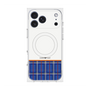 プレミアムスクエアケース with MagSafe［ CASEPLAY Tartan Check - Blue ］