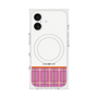 プレミアムスクエアケース with MagSafe［ CASEPLAY Tartan Check - Pink ］