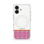 プレミアムスクエアケース with MagSafe［ CASEPLAY Tartan Check - Pink ］