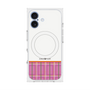 プレミアムスクエアケース with MagSafe［ CASEPLAY Tartan Check - Pink ］
