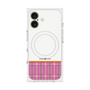 プレミアムスクエアケース with MagSafe［ CASEPLAY Tartan Check - Pink ］