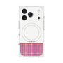 プレミアムスクエアケース with MagSafe［ CASEPLAY Tartan Check - Pink ］
