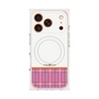 プレミアムスクエアケース with MagSafe［ CASEPLAY Tartan Check - Pink ］