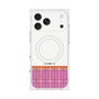 プレミアムスクエアケース with MagSafe［ CASEPLAY Tartan Check - Pink ］