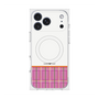 プレミアムスクエアケース with MagSafe［ CASEPLAY Tartan Check - Pink ］