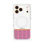 プレミアムスクエアケース with MagSafe［ CASEPLAY Tartan Check - Pink ］