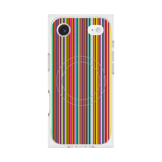 プレミアムスクエアケース with MagSafe［ Colorful Stripe ］