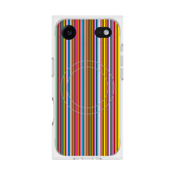 プレミアムスクエアケース with MagSafe［ Colorful Stripe ］