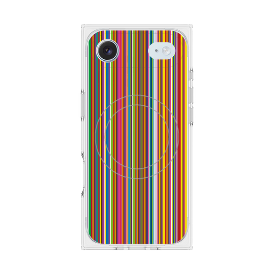 プレミアムスクエアケース with MagSafe［ Colorful Stripe ］