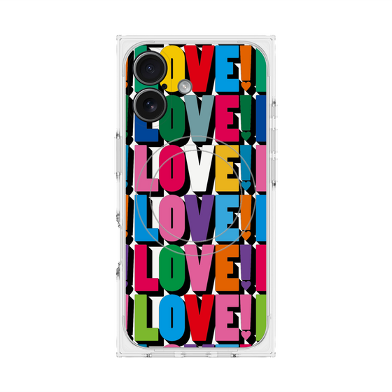 プレミアムスクエアケース with MagSafe［ LOVE!LOVE!LOVE! ］