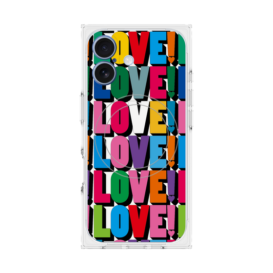 プレミアムスクエアケース with MagSafe［ LOVE!LOVE!LOVE! ］