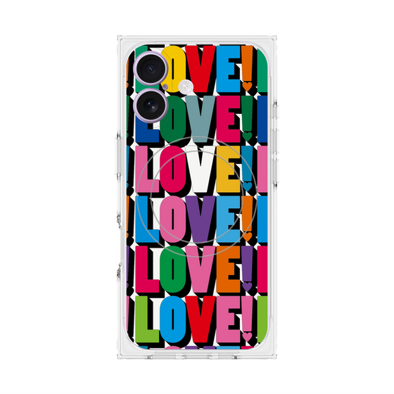 プレミアムスクエアケース with MagSafe［ LOVE!LOVE!LOVE! ］