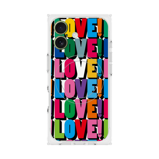 プレミアムスクエアケース with MagSafe［ LOVE!LOVE!LOVE! ］