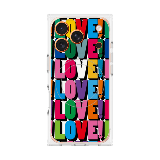 プレミアムスクエアケース with MagSafe［ LOVE!LOVE!LOVE! ］