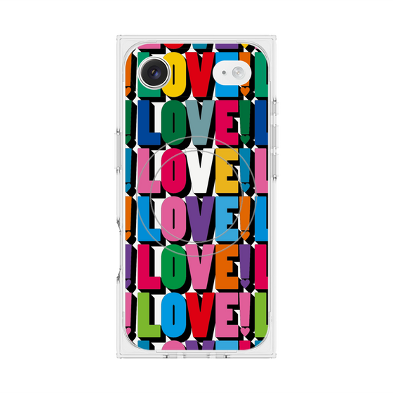 プレミアムスクエアケース with MagSafe［ LOVE!LOVE!LOVE! ］