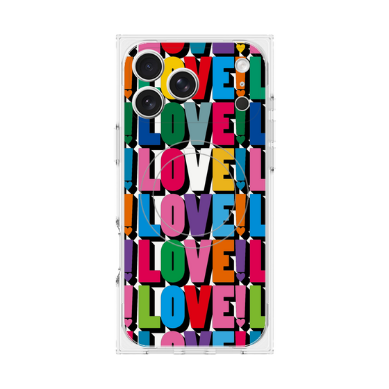 プレミアムスクエアケース with MagSafe［ LOVE!LOVE!LOVE! ］