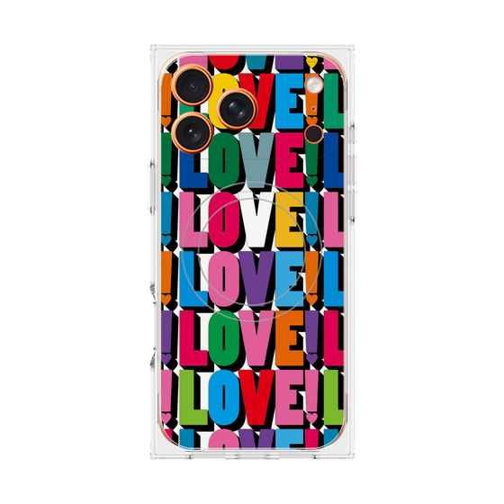 プレミアムスクエアケース with MagSafe［ LOVE!LOVE!LOVE! ］