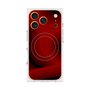 プレミアムスクエアケース with MagSafe［ CASEPLAY Winding Pattern - Red ］