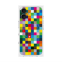 プレミアムスクエアケース with MagSafe［ CASEPLAY Rainbow Check ］