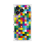 プレミアムスクエアケース with MagSafe［ CASEPLAY Rainbow Check ］