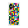 プレミアムスクエアケース with MagSafe［ CASEPLAY Rainbow Check ］