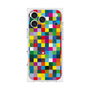 プレミアムスクエアケース with MagSafe［ CASEPLAY Rainbow Check ］