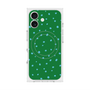 プレミアムスクエアケース with MagSafe［ Drawing Dot - Green ］