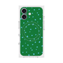プレミアムスクエアケース with MagSafe［ Drawing Dot - Green ］