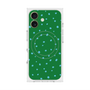 プレミアムスクエアケース with MagSafe［ Drawing Dot - Green ］