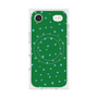 プレミアムスクエアケース with MagSafe［ Drawing Dot - Green ］