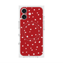プレミアムスクエアケース with MagSafe［ Drawing Dot - Red ］