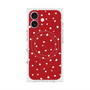 プレミアムスクエアケース with MagSafe［ Drawing Dot - Red ］