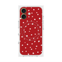 プレミアムスクエアケース with MagSafe［ Drawing Dot - Red ］