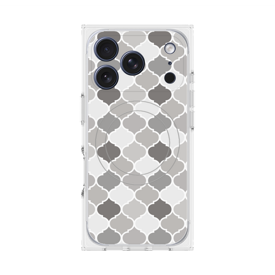 プレミアムスクエアケース with MagSafe［ Moroccan1 color - Gray ］