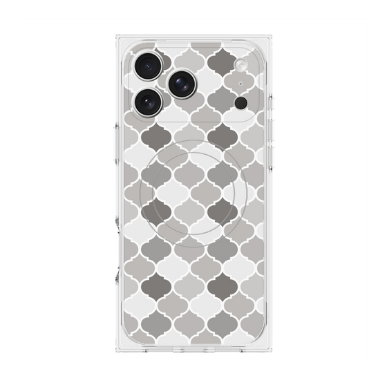 プレミアムスクエアケース with MagSafe［ Moroccan1 color - Gray ］