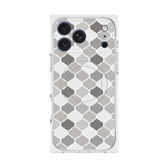 プレミアムスクエアケース with MagSafe［ Moroccan1 color - Gray ］