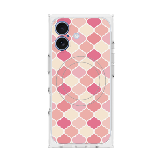 プレミアムスクエアケース with MagSafe［ Moroccan1 color - Pink ］