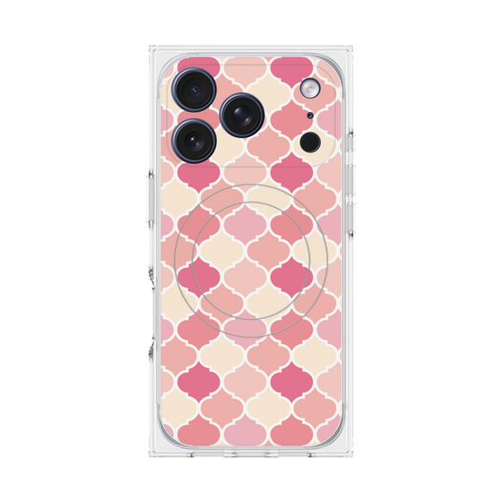 プレミアムスクエアケース with MagSafe［ Moroccan1 color - Pink ］