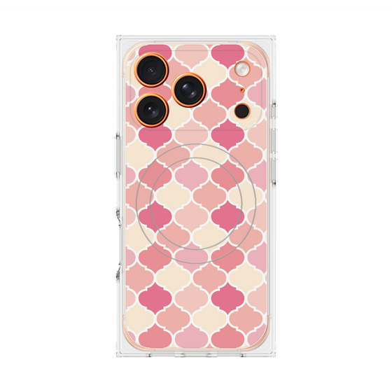 プレミアムスクエアケース with MagSafe［ Moroccan1 color - Pink ］