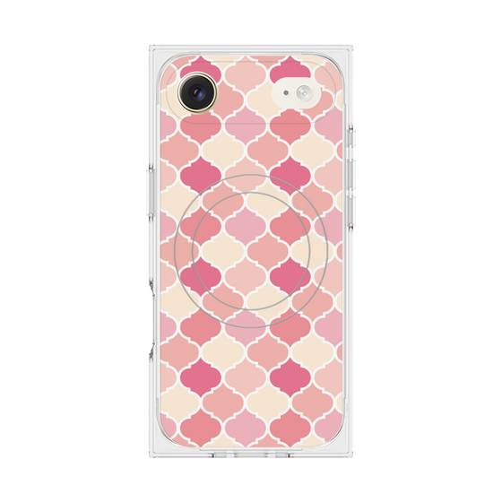 プレミアムスクエアケース with MagSafe［ Moroccan1 color - Pink ］