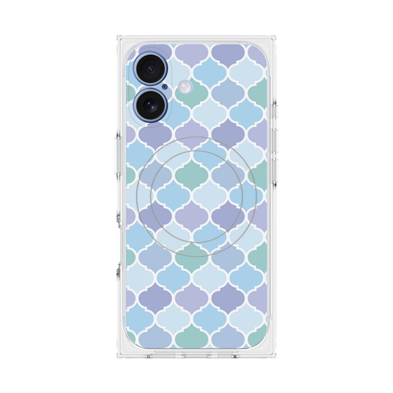 プレミアムスクエアケース with MagSafe［ Moroccan1 color - Blue ］